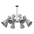 Sleek Barbell Pendant Light 3D model small image 2