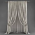 Modern Poly Blend Curtains 3D model small image 1