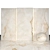 Elegant White Beige Marble Slabs 3D model small image 1