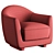 Minimalist Comfort: Djo Armchair 3D model small image 5