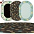 Elegant Oval Rugs | Versatile Living 3D model small image 1