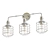 Modern Industrial Cage Vanity - Satin Nickel 3D model small image 1