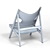 Cozy Knit Chair: Stylish Comfort 3D model small image 4