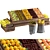 Market Fruit Boxes: Melon, Apple, Plum, Orange, Citrus, Pear, Banana 3D model small image 1