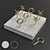 Marble & Brass Tic Tac Toe 3D model small image 1