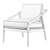 Sage Silver Earl Occasional Chair 3D model small image 4