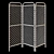 Masaya Rattan Partition Wall: Natural Elegance 3D model small image 3