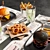 Café Burger Set: Perfect for Your Favorite Burgers 3D model small image 3