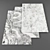 Modern High Resolution Rugs Set 3D model small image 1