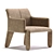 Gloved Comfort: Refined Armchair 3D model small image 1