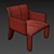 Gloved Comfort: Refined Armchair 3D model small image 3