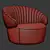 Consonance Modern Luxury Sofa 3D model small image 5