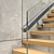 Modern Stairs 2 - Wood, Concrete & Glass 3D model small image 9