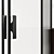 Sleek Glass Partition 8 3D model small image 6