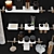 Modular Bathroom Shelves by Ritmonio 3D model small image 3