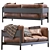 Hay Arbor Leather Sofa: Modern Elegance 3D model small image 4