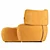 Harmony Armchair: Stylish and Comfortable Seating 3D model small image 3