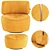 Harmony Armchair: Stylish and Comfortable Seating 3D model small image 4