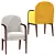 Elegant Parige Lounge Chair 3D model small image 3