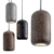 Sleek Nordic Cement Pendant Lighting 3D model small image 1