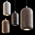 Sleek Nordic Cement Pendant Lighting 3D model small image 2