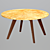 Mid-Century Charm: Riley Marble Coffee Table 3D model small image 4