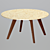 Mid-Century Charm: Riley Marble Coffee Table 3D model small image 5