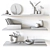 Title: Elegant Bookshelf Set with Decorative Accessories 3D model small image 5