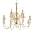 Luxury Candle Chandelier 3D model small image 1