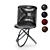 Sleek Steel Leather Chair 3D model small image 1