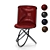 Sleek Steel Leather Chair 3D model small image 3