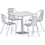 Modern Edge Table: Colos 3D model small image 4