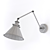 Adjustable Metal Wall Sconce 3D model small image 2