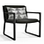 Restoration Hardware Vietri Lounge Chair 3D model small image 1