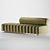 Bronze Modern Line Tufted Bench 3D model small image 1
