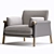 Savannah EJ Armchair: Modern Comfort and Elegance 3D model small image 2