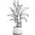 Tropical Plant Collection in Iron Pots 3D model small image 5