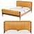 Brazilian Leather Lounge Bed 3D model small image 2