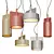 Nordic Industrial Cement Pendant Light 3D model small image 1