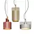 Nordic Industrial Cement Pendant Light 3D model small image 5
