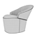 Elegant Harmony: Consonance Armchair 3D model small image 3