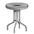 Stylish Steel & Glass Coffee Table 3D model small image 3