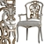 Elegant Ebanista Dauphine Chairs 3D model small image 10
