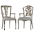 Elegant Ebanista Dauphine Chairs 3D model small image 18