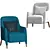 Modern Molteni Ergonomic Chair 3D model small image 3