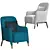 Modern Molteni Ergonomic Chair 3D model small image 4