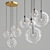 Globular Glass Pendant Lamp 3D model small image 2