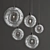 Globular Glass Pendant Lamp 3D model small image 5