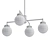 Elegant Glass Globe Chandelier 3D model small image 2