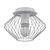 Lussole Loft Brooks Ceiling Light 3D model small image 2